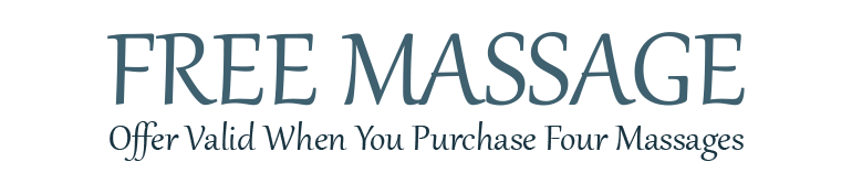 Free Massage - Offer Valid When You Purchase Four Massages 